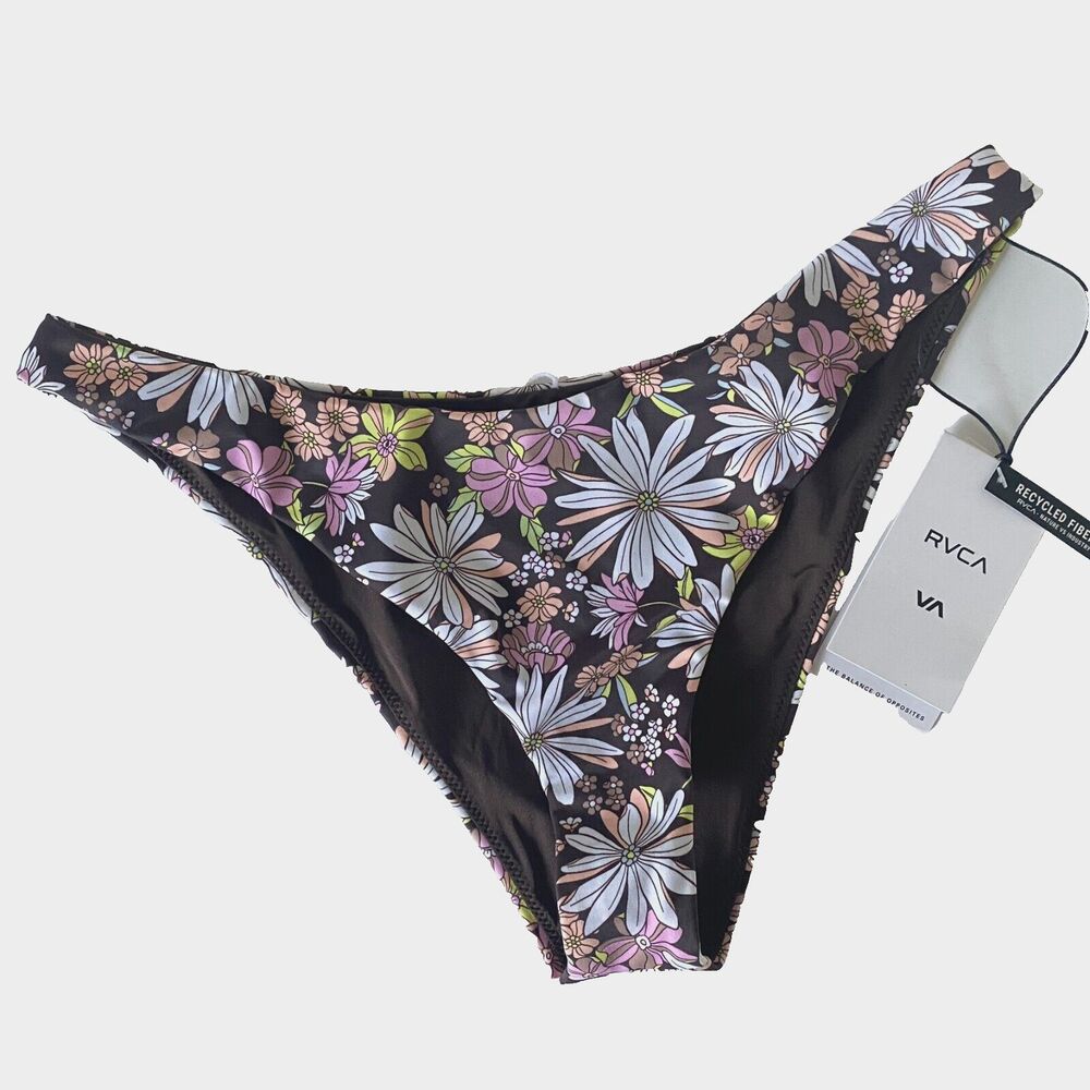 NWT RVCA Women's Lemonade French Floral Bikini Sz‎ M